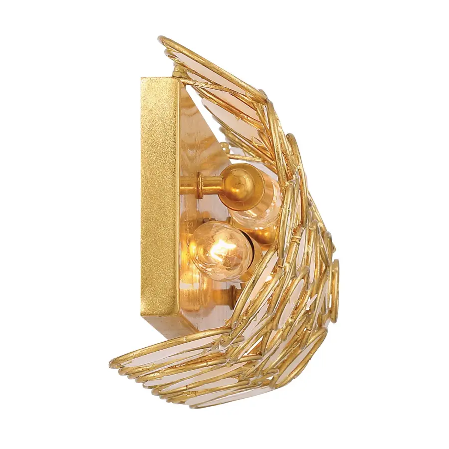 Palla 24" Bathroom Vanity Light in Antique Gold - Image 4