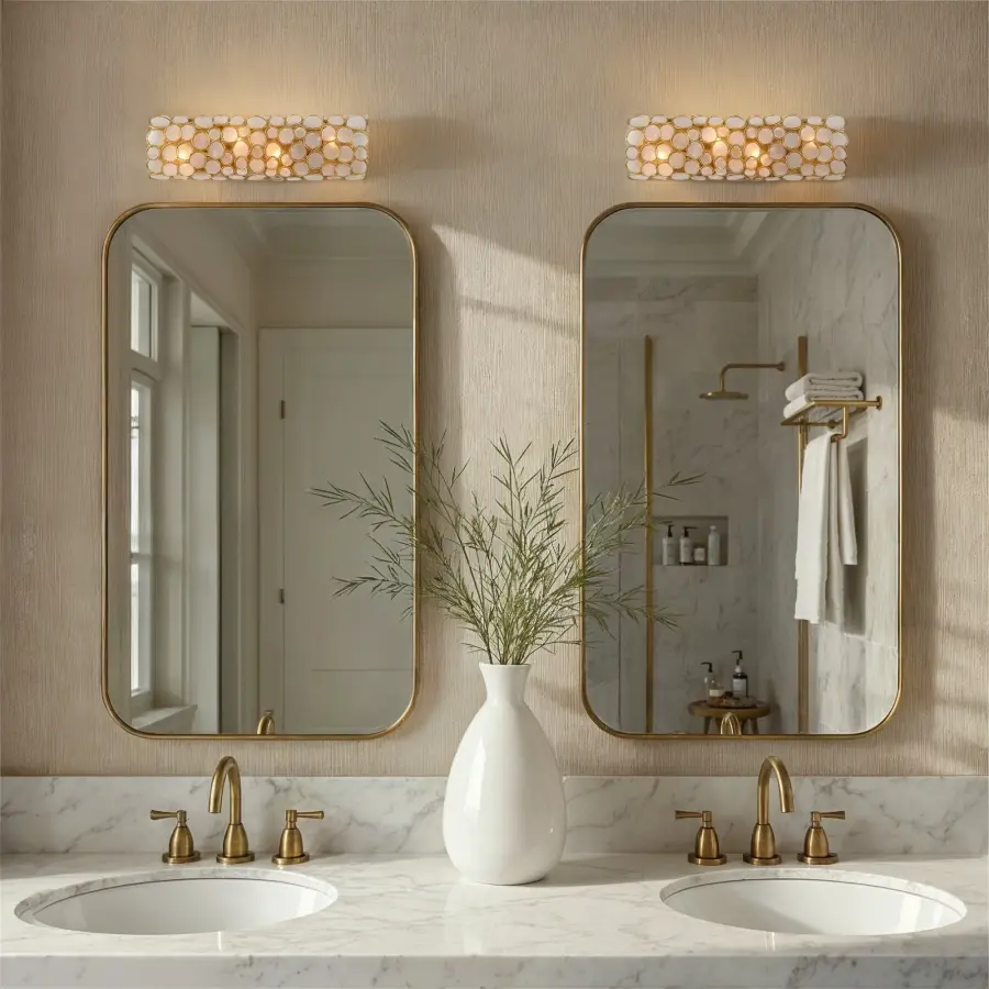 Palla 24" Bathroom Vanity Light in Antique Gold - Image 6