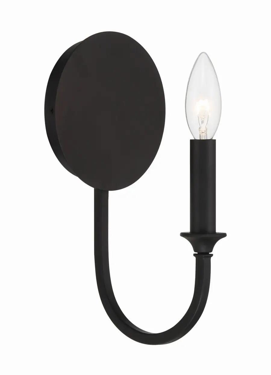 Sleek Transitional Sconce with Modern Swooping Arm Design - Image 12