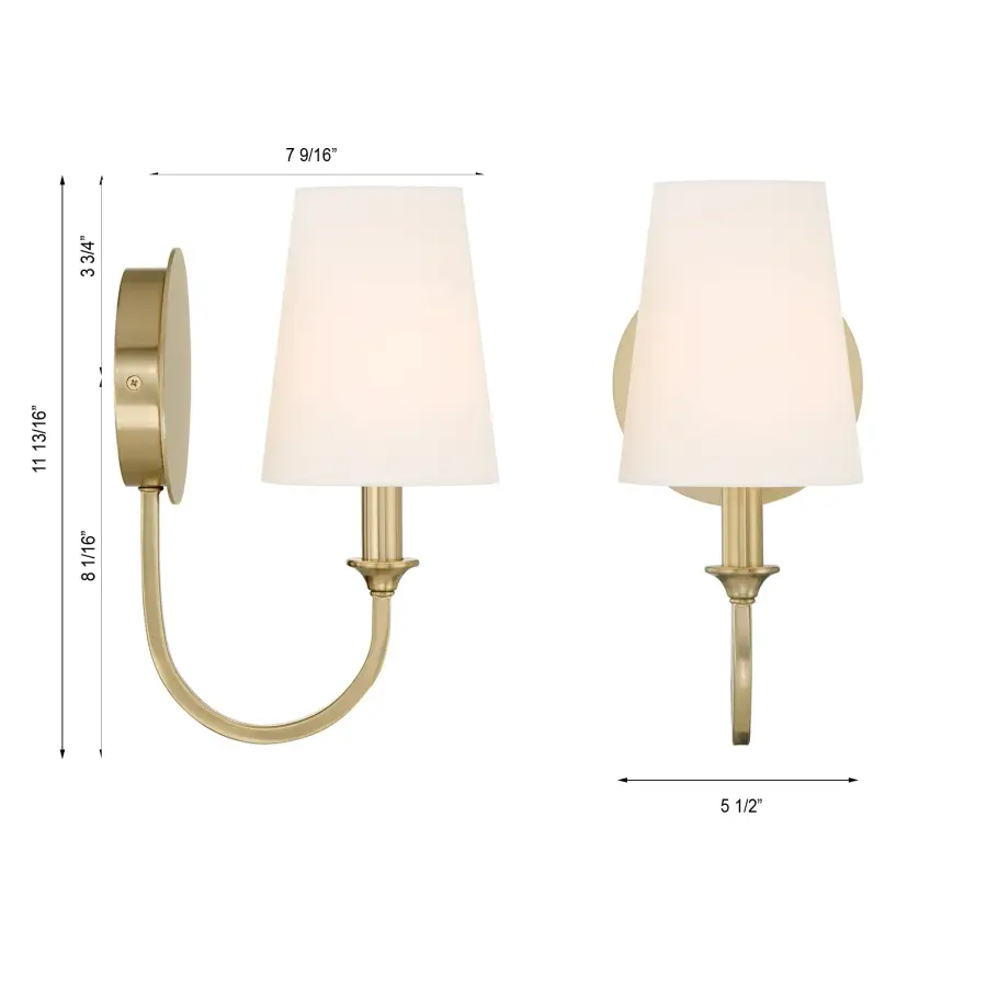 Sleek Transitional Sconce with Modern Swooping Arm Design - Image 6
