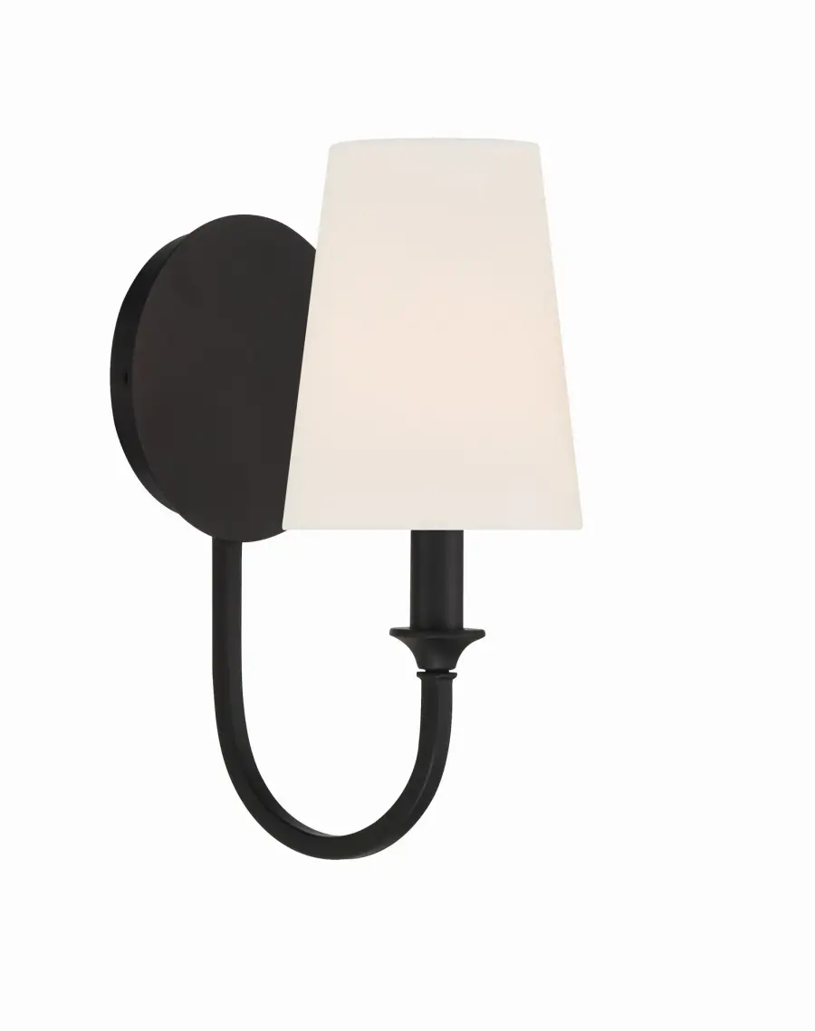 Sleek Transitional Sconce with Modern Swooping Arm Design - Image 8