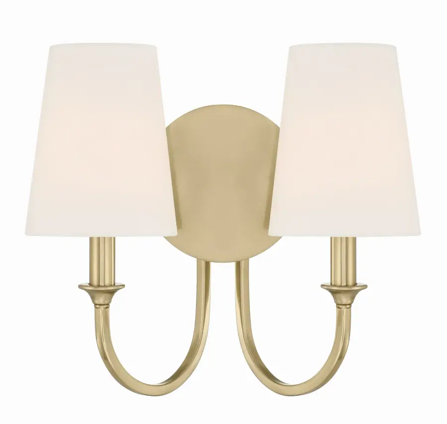 Sleek Transitional Sconce with Modern Swooping Arm Design - Image 1