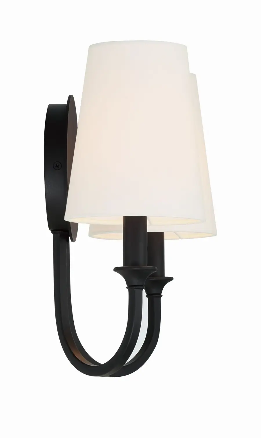 Sleek Transitional Sconce with Modern Swooping Arm Design - Image 11