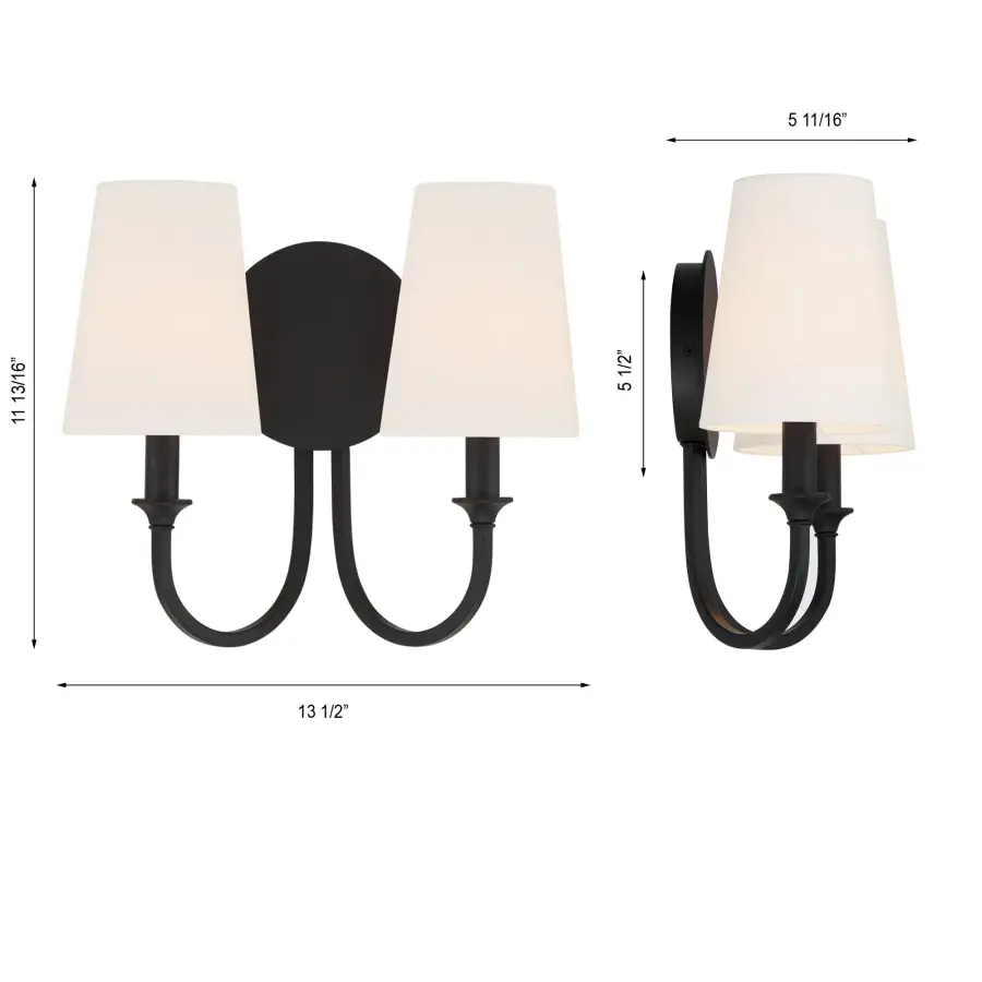Sleek Transitional Sconce with Modern Swooping Arm Design - Image 15