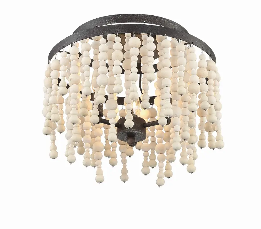 Poppy 15" Semi Flush Mount in Forged Bronze - Image 2