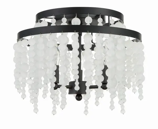 Poppy 15" Semi Flush Mount in Forged Bronze - Image 14