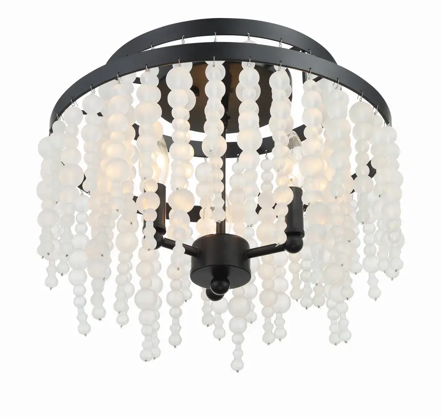 Poppy 15" Semi Flush Mount in Forged Bronze - Image 15