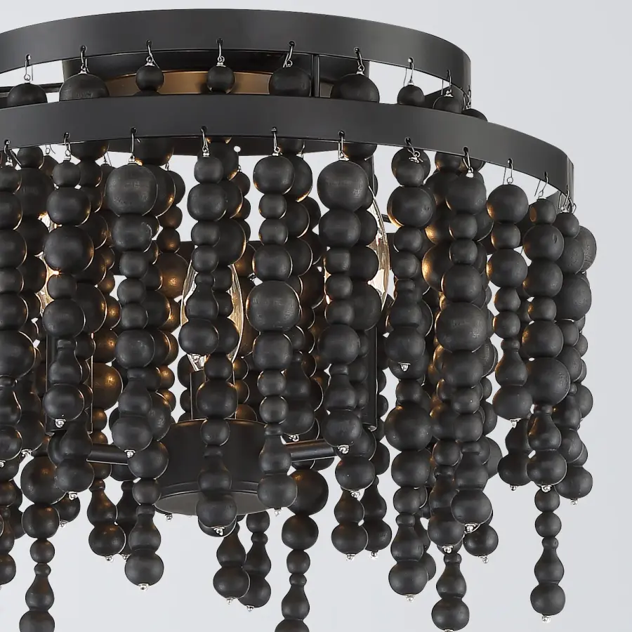 Poppy 15" Semi Flush Mount in Forged Bronze - Image 9