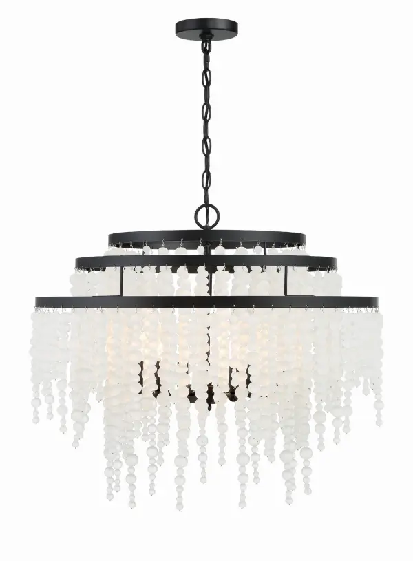 Poppy 26.5" Chandelier in Matte Black - Image 11