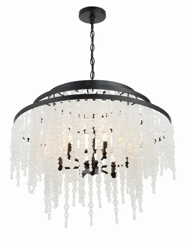 Poppy 26.5" Chandelier in Matte Black - Image 12