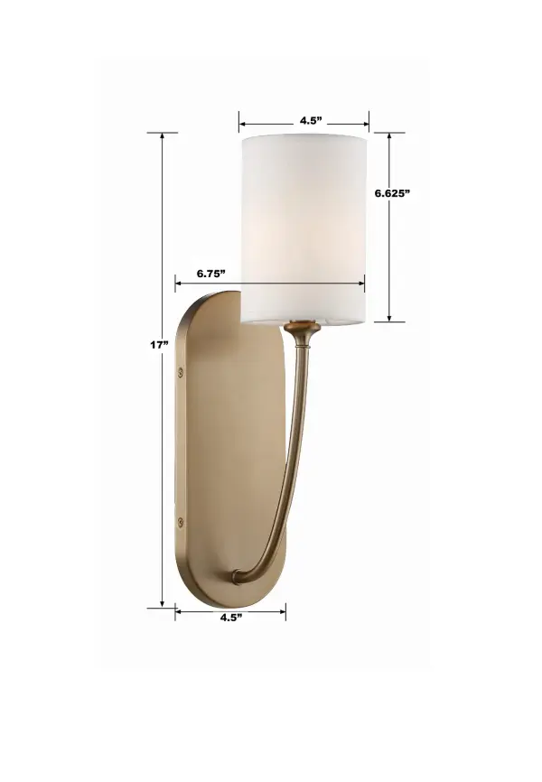 Preston 4.75" Sconce in Vibrant Gold - Image 7