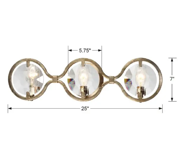 Quincy 25" Bathroom Vanity Light - Image 5