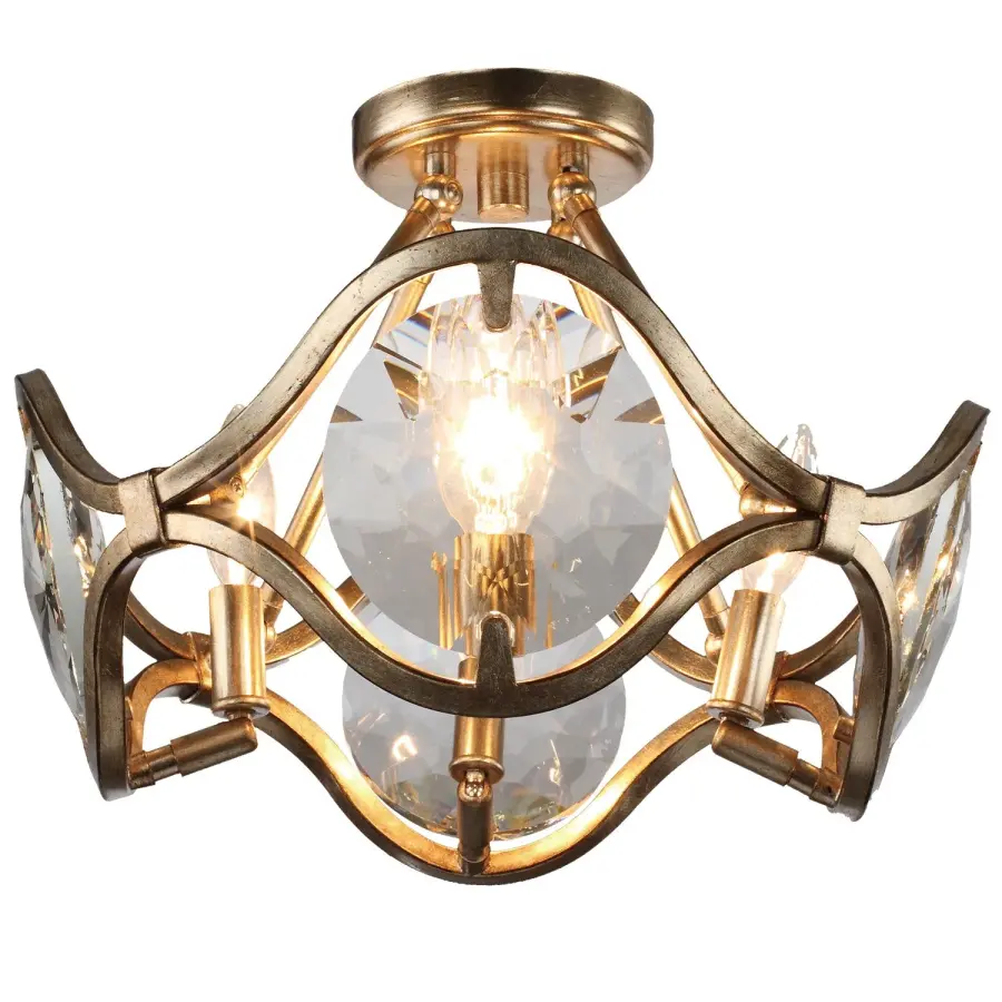 Quincy 16" Semi Flush Mount in Distressed Twilight - Image 1