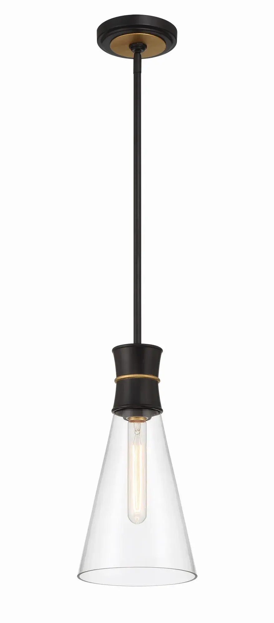 Quinn 7" Mini Pendant in Matte Black - Image 2