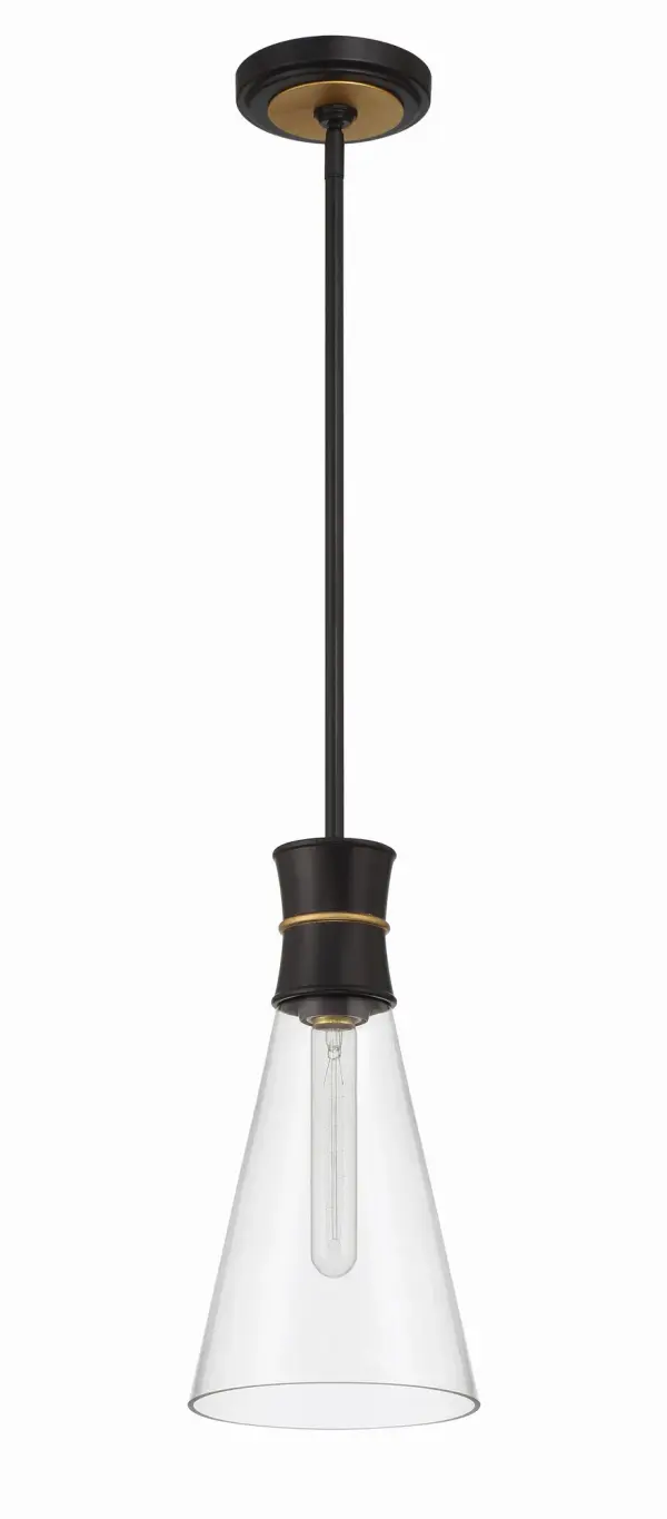 Quinn 7" Mini Pendant in Matte Black - Image 3