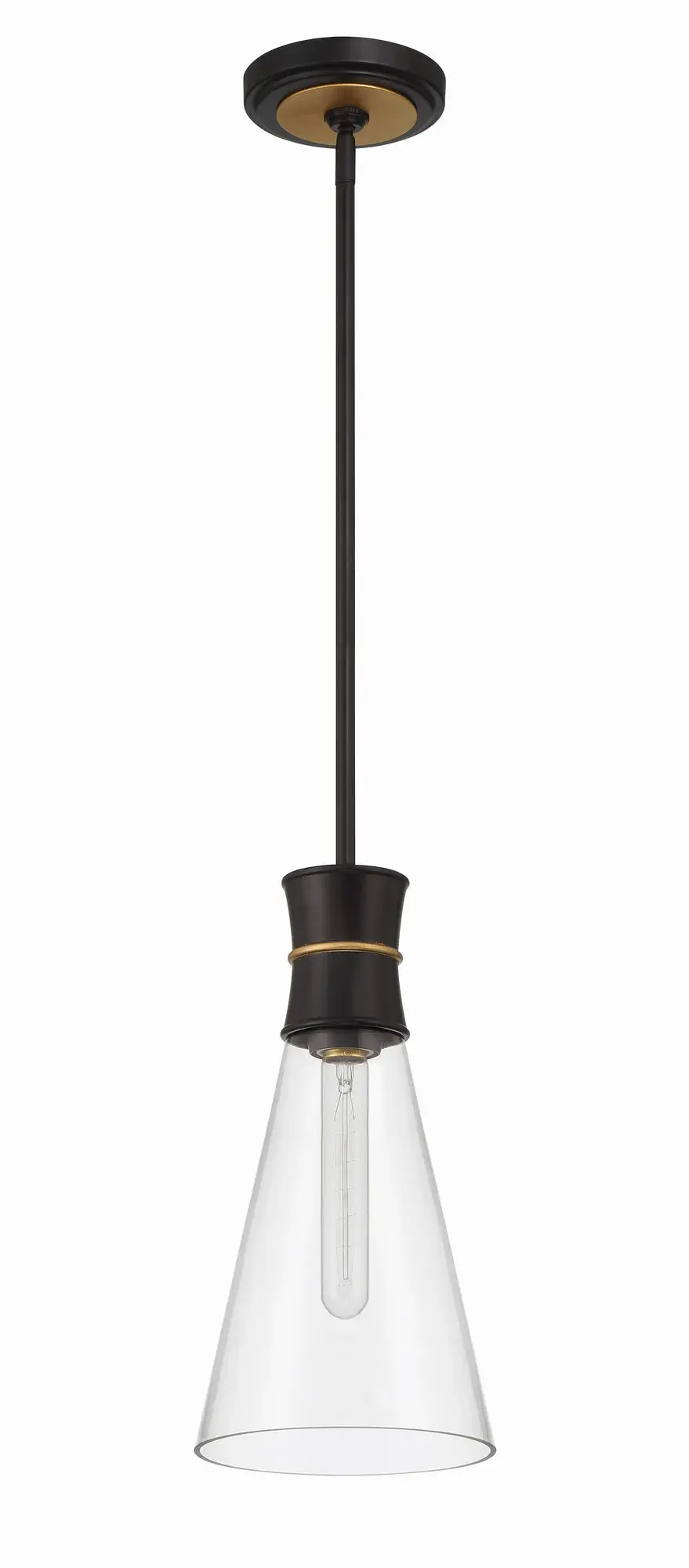 Quinn 7" Mini Pendant in Matte Black - Image 3