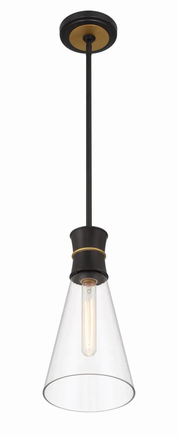 Quinn 7" Mini Pendant in Matte Black - Image 4
