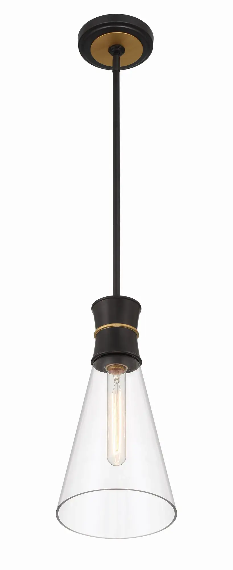 Quinn 7" Mini Pendant in Matte Black - Image 4