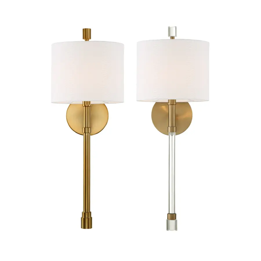 Rachel 8" Polished Nickel Sconce - Image 2