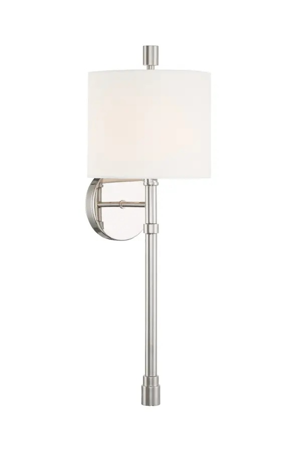 Rachel 8" Polished Nickel Sconce - Image 14