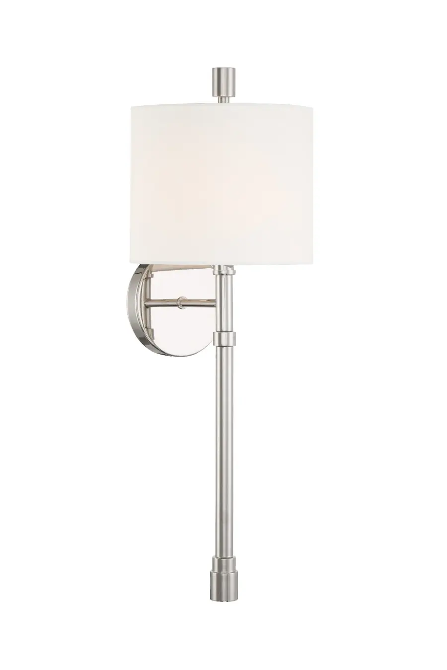 Rachel 8" Polished Nickel Sconce - Image 14