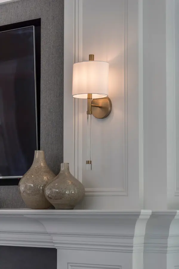 Rachel 8" Polished Nickel Sconce - Image 8