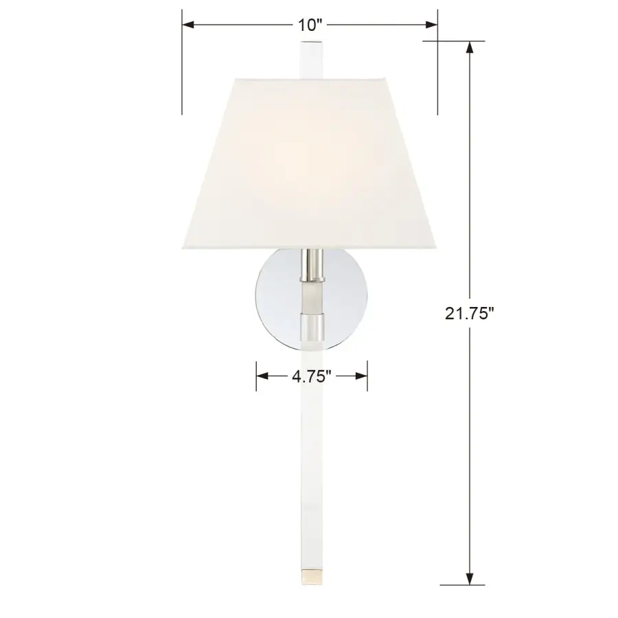 Renee 10" Sconce in Aged Brass - Image 15