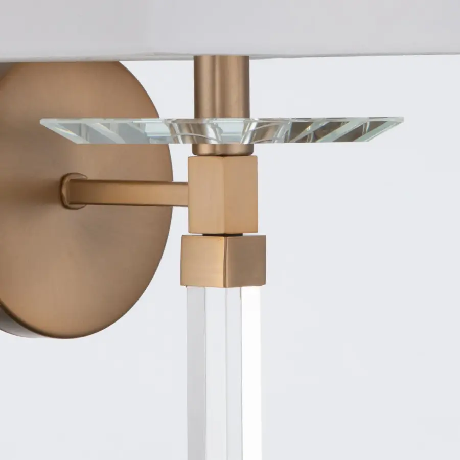 Renee 10" Sconce in Aged Brass - Image 3