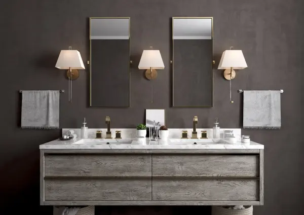 Renee 10" Sconce in Aged Brass - Image 6