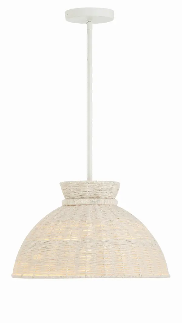 Reese 16" Jute Pendant Light - Image 1