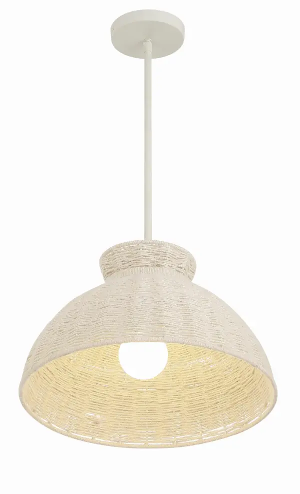 Reese 16" Jute Pendant Light - Image 4