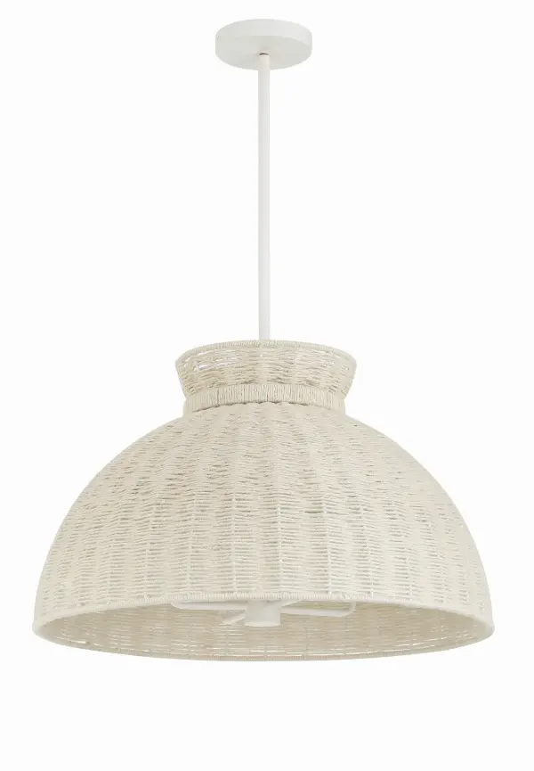 Reese 22" Hand-Woven Jute Pendant - Image 3