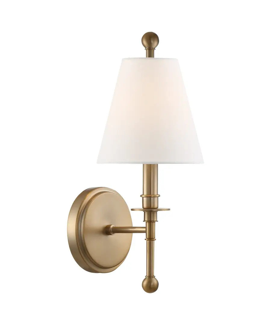 Riverdale 6" Sconce in Aged Brass - Image 1