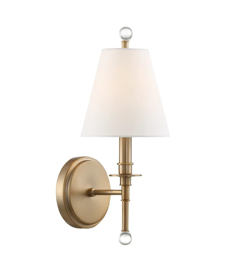 Riverdale 6" Sconce in Aged Brass - Image 2