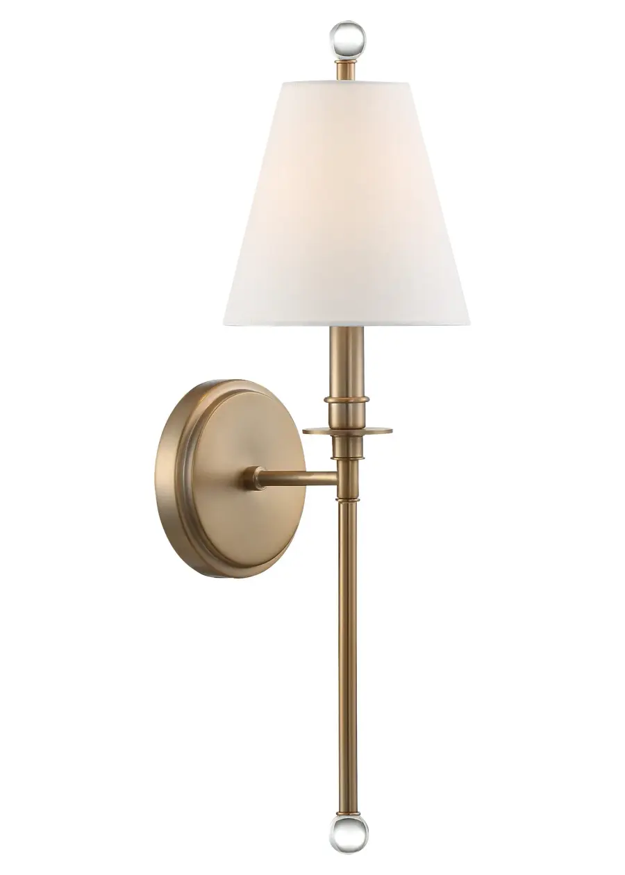 Riverdale 6" Sconce in Aged Brass - Image 3