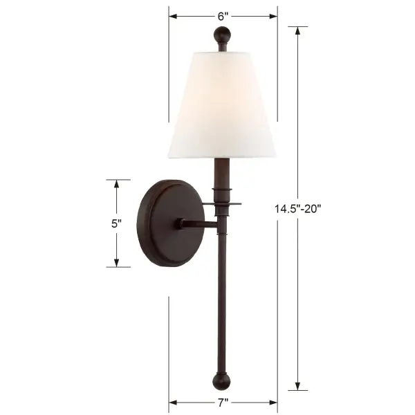 Riverdale 6" Sconce in Aged Brass - Image 25