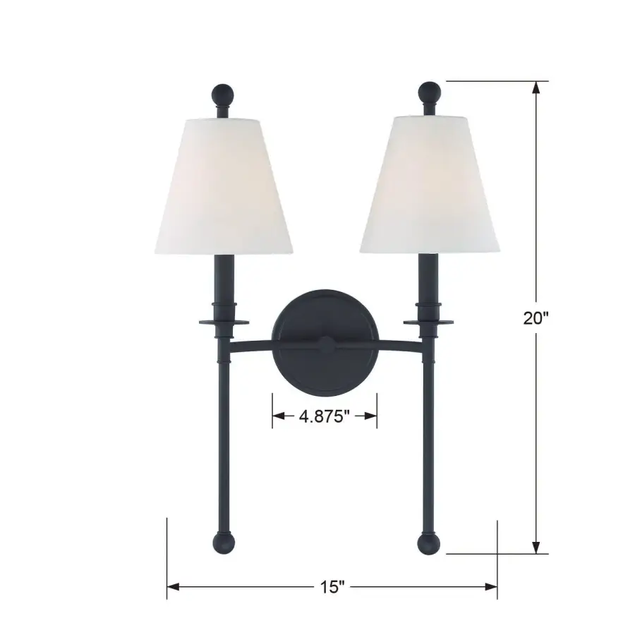 Riverdale 15" Sconce in Aged Brass - Image 12