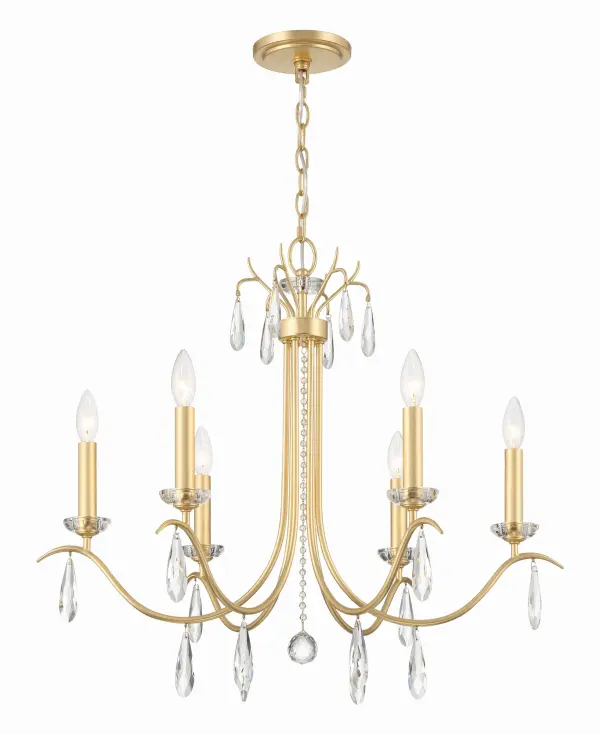 The Rollins 28" chandelier offers exceptional versatility with its dual aesthetic options. The traditional fabric shade provides soft, diffused lighting, while the shadeless version reveals an organic metal frame with crystal drops for a more contemporary look.