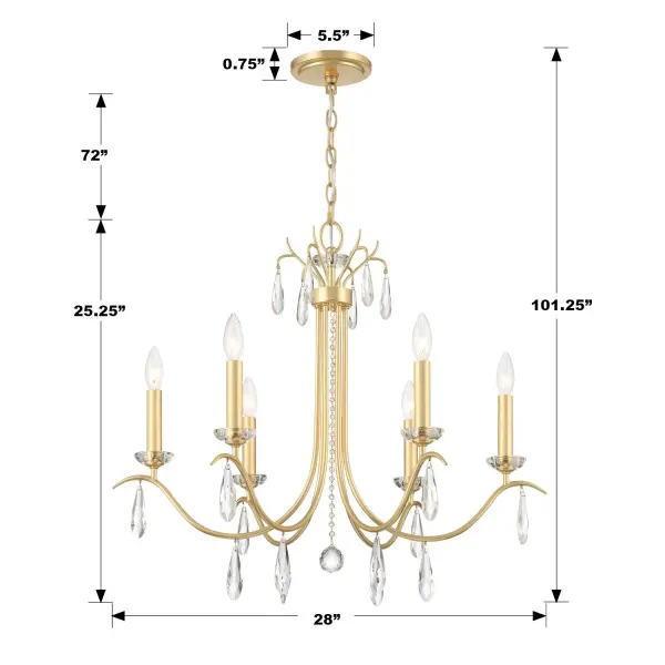 Rollins 28" Drum Chandelier - Image 6