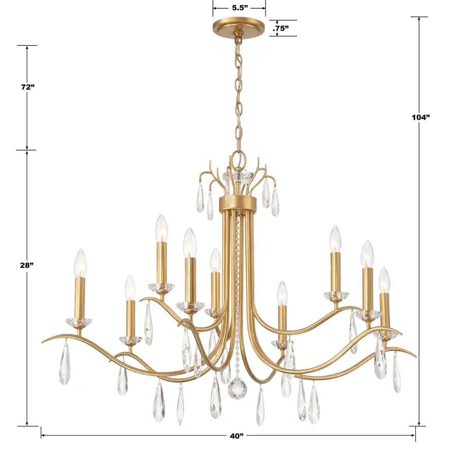 Rollins 40" Drum Chandelier - Image 7
