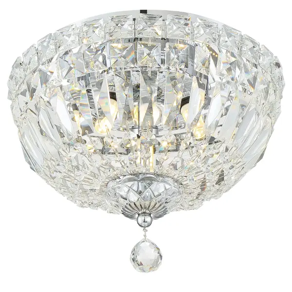 Roslyn 10" Crystal Flush Mount in Aged Brass - Image 11