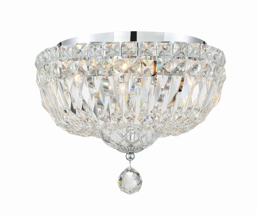 Roslyn 10" Crystal Flush Mount in Aged Brass - Image 10