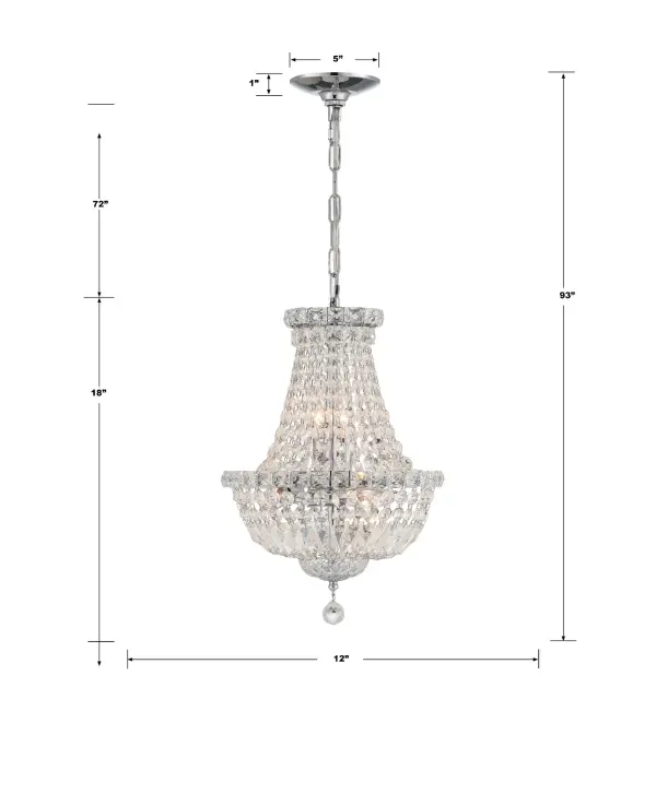 Roslyn 12" Crystal Chandelier - Image 14