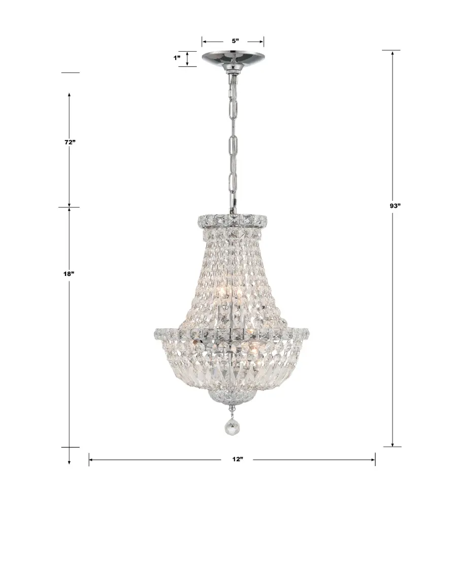 Roslyn 12" Crystal Chandelier - Image 14