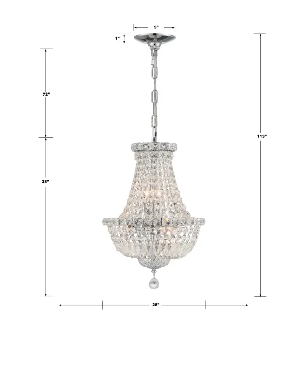 Roslyn 28" Crystal Chandelier - Image 14