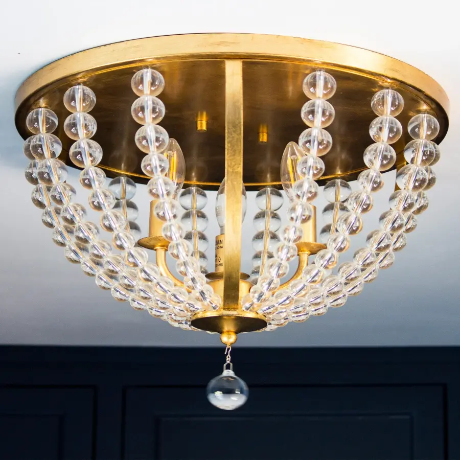 Roxy 16.5" Flush Mount in Antique Gold - Image 6