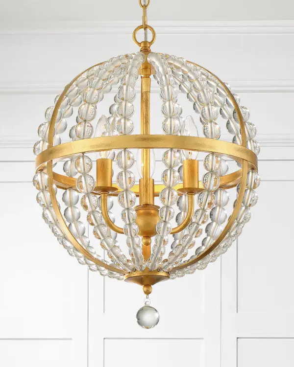 Roxy 14" Chandelier in Antique Gold - Image 5