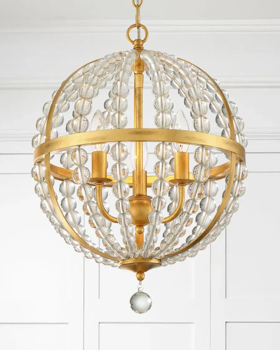 Roxy 14" Chandelier in Antique Gold - Image 5