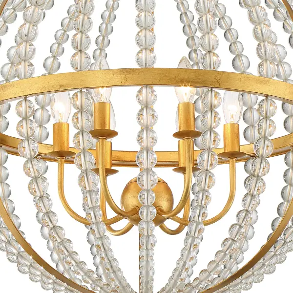 Roxy 22" Chandelier in Antique Gold - Image 4