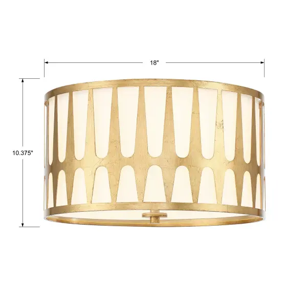 Royston 18" Flush Mount in Black - Image 14